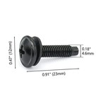 Aiwaiufu 50 Packs 10-32 Rack Screws With Nylon Washers For Server Network Aud   