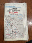 Vintage 2001 Mammoth High Country Topo Trail Map Waterproof Poster Yosemite Mono