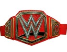 Red World Heavyweight Championship Replica Title Brass Belt Black Adult Size 2mm