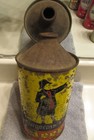1930s Burgermeister  Irtp Quart Cone Top Beer Can San Francisco California 32oz