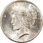 1926  1 Peace Dollar - Pcgs Ms-63 Blast White   Choice 