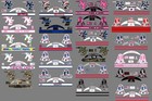 Mini New England Patriots Like Helmet Decals - 42 Styles To Choose From
