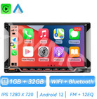 Android 12 Stereo Radio Car For Carplay 2 Din 7in Gps Navi Wifi Bluetooth Player