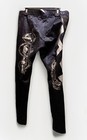 Used Custom Black Pro Wrestling Tights Size M 15 5    X 34    And Wrist Gauntlet Wwe
