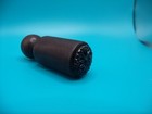 Vintage Larger Glass   Wood Fancy Daisy Flower Sealing Wax Seal Stamp