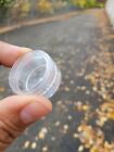200 Clear Small 5g Grams ml Plastic Jars For Cosmetic Sample Container Pot Craft