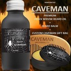Hand Crafted Caveman   Beard Oil Set Kit With Balm Free Wooden Beard Comb