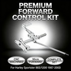 Polished Forward Controls Antiskid Pegs Kit For Harley Low Rider Fxdl Dyna 00-17