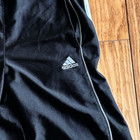 Adidas Boy s Athletic Shorts  Black With White 3-stripe On Sides  Youth Large 