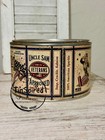 Uncle Sam   s Fireworks Firecracker Advertising Tin Can   4th Of July