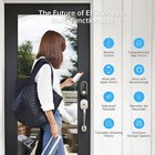 Smonet Front Door Lock Set With Handle Fingerprint Keyless Entry Smart Deadbolt