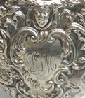  Tiffany   Co 1891 London Sterling Silver Reposse  Triple Flower Bud Vase