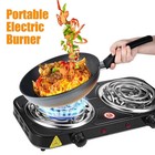 Portable Kitchen Electric Double Burner Hot Plate Cooktop Cooking Stove 2000w