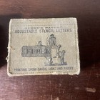 Vintage Reese s Brass Stencils Interlocking Adjustable Letters Collection