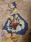 Vintage Framed Needlework Sampler Signed By Huehrs Magiver 1929