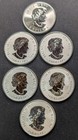 Lot Of 6 Canada  2 3 4 Oz  9999 Silver Coins   Reverse Proof   Unc 2015-2023