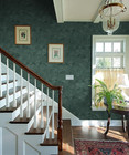 Green Peel And Stick Wallpaper Floral Wallpaper 15 7inch X 118 1inch Dark Green 