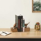 Vintage Brass Bird Decorative Bookends  1 Pair