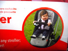 Skip Hop Memory Foam Stroller Liner Red Baby New