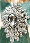 Green Bow Tie  Formal Event Necktie  Black Crystal Tie  Adjustable Necktie