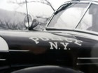 Old Police Car Plymouth Photograph 8  X 10  New York Mcy  Pct No 1 - Black White