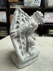Gothic Winged Gargoyle Statue Heavy Cast Concrete Stone Figurine Bookend Decor