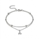 Triskele Bracelet Silver 316l Surgical Stainless Steel Triskelion Anklet Womens