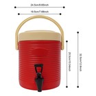 9l Large Red Insulated Beverage Dispenser Hot And Cold Drink Dispenser