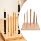Detachable Wooden Recorders Holder Multifunctional Flute Display Stand For