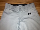 Under Armour Heat Gear Loose Fit Gray Baseball Pants 1320227 Yth Sz M  Nwot
