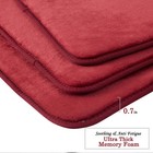 Sweet Home Collection Memory Foam Bathroom Rug Rectangle Mat Non Skid Absorbent
