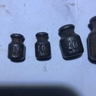 Vintage Metal Weight Scale Balance Russian Antique Cast Iron Weights Scales Old