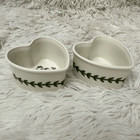 Portmeirion Botanic Garden Heart Shaped Ramekins Pansy    Set Of 2 - Rare   New