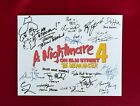 A Nightmare On Elm Street 4 Title Card- Cast-signed- 8 5x11- Autograph Reprints