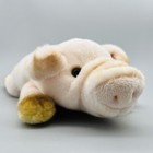 Russ Berrie Yomiko Classics Pig Pink Plush Yorkshire Stuffy 8  W tag Vtg