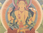 Prajnaparamita  Tibetan Thangka  Printed On Natural Canvas