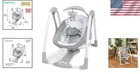 Ingenuity Convertme Baby Swing-2-seat 0-9  20lbs Soothing Vibrations Music