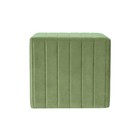 Modern Channel Tufted Velvet Ottoman Home D  cor ottoman For Living Room   Bed   