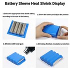 Pvc Heat Shrink Tubing Wrap Rc Battery Pack 7mm - 500mm Flat Size Black