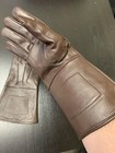 New Brown Leather Gauntlet Gloves - Size Medium- Excellent  Civil War  Steampunk