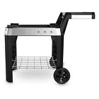 Weber Pulse 200 Electric Grill Rolling Cart W foldable Table  Black open Box 