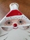Rare 1959 Holt Howard Starry Eyed Santa Claus 7 1 2  Nut Dish Vintage Christmas