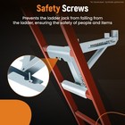 2x Ladder Jack Scaffold Extension Set 2-rung Up To 20 Inch Stable Adjustable