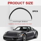 2pcs Car Fender Trim Strip  Carbon Fiber Arch Anti-scratch Wheel Header Protecti