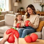 Giant Strawberry Squishy Toy Extra Large Slow Rising Fidget Squeeze Sensory