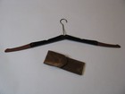 Circa 1920 Vtg Pocket Fold Up Travel Clothing Coat Hanger Made In England W case