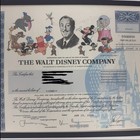 Stock Certificate Walt Disney Company 2008 Vintage Original