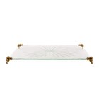 Crystal And Brass Footed Dresser Tray Plateau