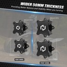 For Yamaha Raptor 700r 700 660r 660 125 Front   Rear Wheel Hub Spacers Kit Black