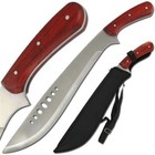 Book Of Eli Stainless Steel Machete Knife - Authentic Kukri Design   Free Sheath